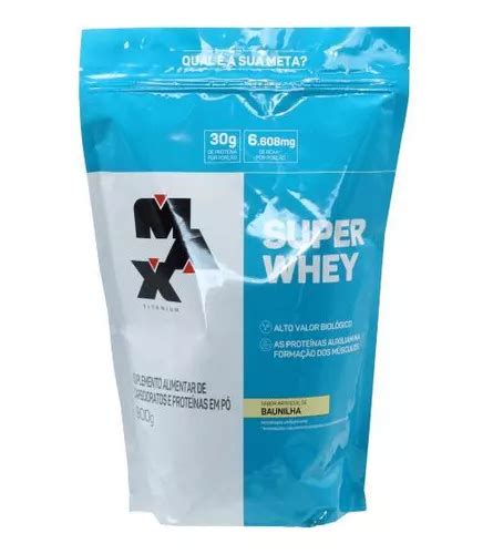 Suplemento En Polvo Max Titanium Super Whey Prote Na Sabor Vainilla En