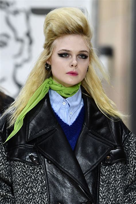 Elle Fanning Just Opened The Miu Miu Show At Pfw