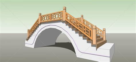 中式拱桥58341su模型下载 Sketchup模型库 毕马汇 Nbimer