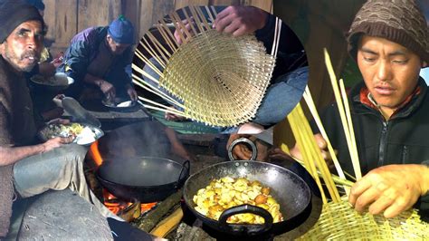 Cooking Potato Curry Rice Himalayan Lunch Handicraft Artist