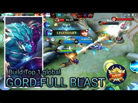 Powerful Gord Best Damage Build Top Global Mlbb Youtube