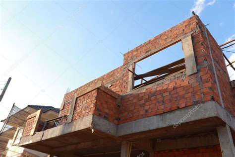 Brick block in residential building construction | Residential building ...