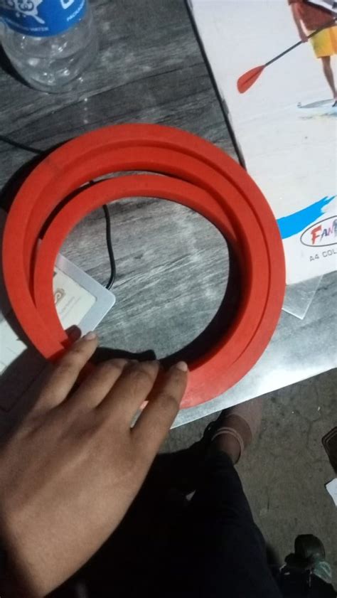 Pink Silicone Autoclave Rubber Gasket For Industrial Thickness