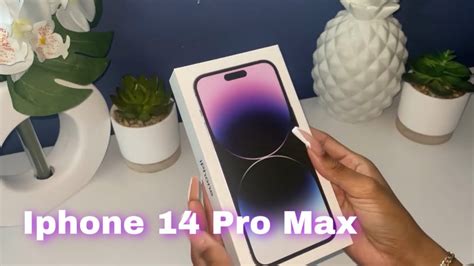 Iphone 14 Pro Max Unboxing Deep Purple Accessories YouTube