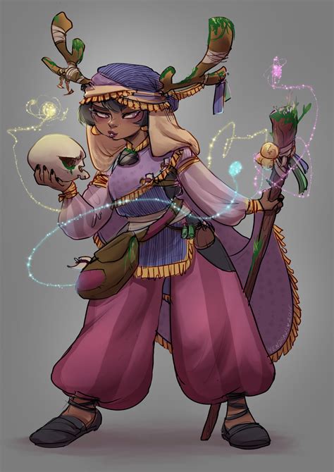 Yen Quach Dandd Druid Character Design