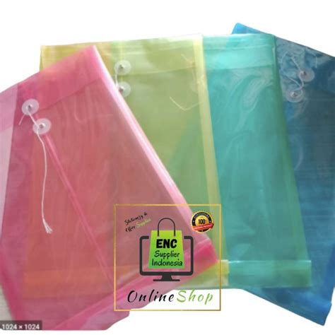 Jual Mk Pcs Map Tali F Stopmap Plastik Folio Data Bag Jenia Per Set