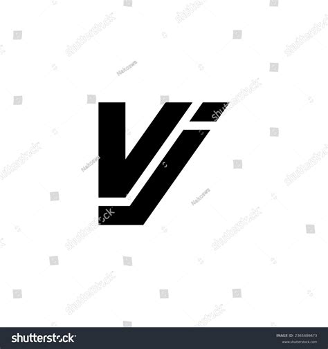 Vj Logo Vj Monogram Initial Vj Logo Letter Vj Royalty Free Stock