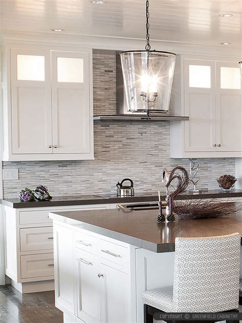 Modern White Gray Subway Marble Backsplash Tile