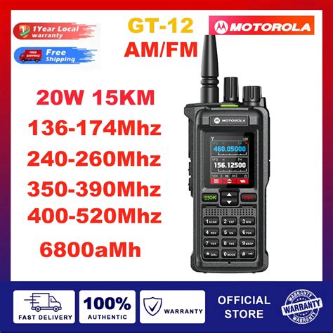 Jual Motorola Gt Walkie Talkie Profesional Radio Dual Band Daya