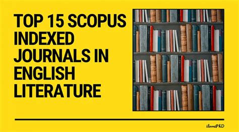 Top Scopus Indexed Journals In English Literature Ilovephd