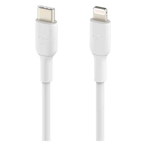 Belkin Boost Charge USB C Vers Lightning 60 W Blanc 2 M USB