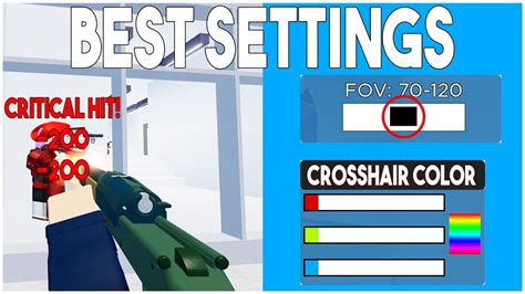 Best Arsenal SETTINGS Roblox YouTube