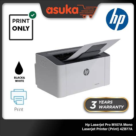 Hp Laserjet Pro M A A Mono Laserjet Printer Print Zb A