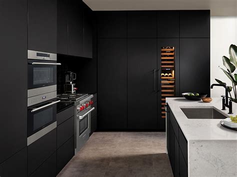 Matte Black Kitchen Cabinets - Custom Ready To Assemble Matte Black Kitchen Cabinets — Modern ...