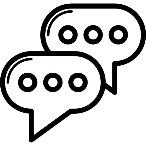 Two Speech Bubbles Icon