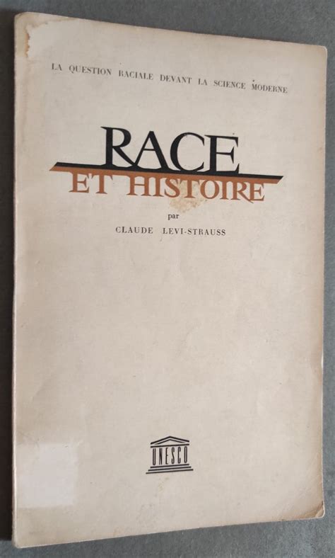 Race Et Histoire By LEVI STRAUSS Claude Librairie Pique Puces