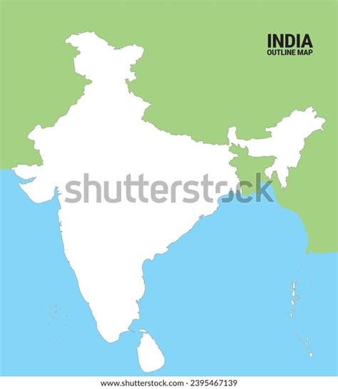 Indian Map Vector Illustration India Map Stock Vector Royalty Free