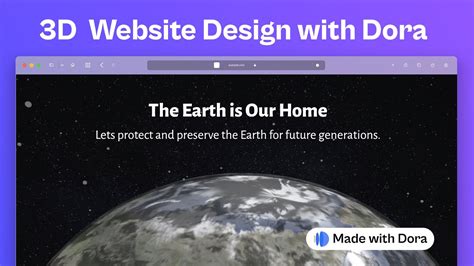 3D Website Landing Page With Dora Learn 3D Animations And Keyframes