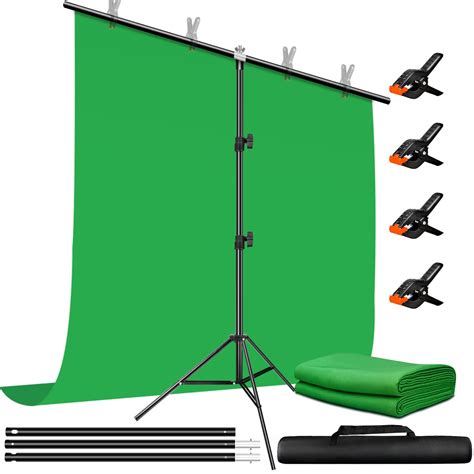 Buy Heysliy Green Screen Background With Stand 2x2M 6 5x6 5Ft 1 5 X2M