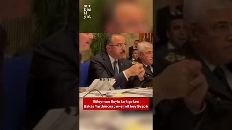 Süleyman Soylu tartışırken Bakan Yardımcısı İsmail Çataklı nın simit