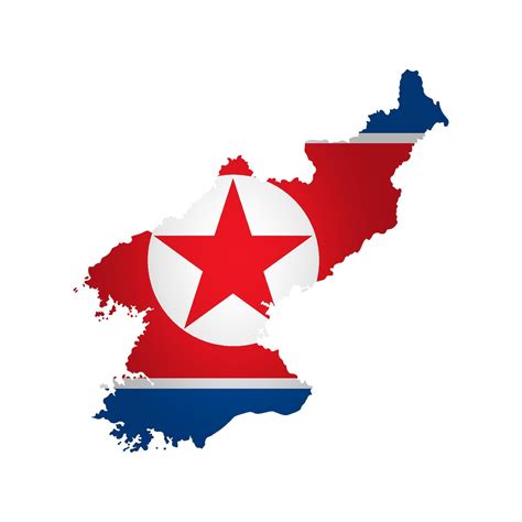 Vector Isolated Illustration With Democratic People Republic Of Korea