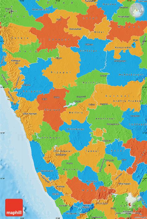 political map  karnataka