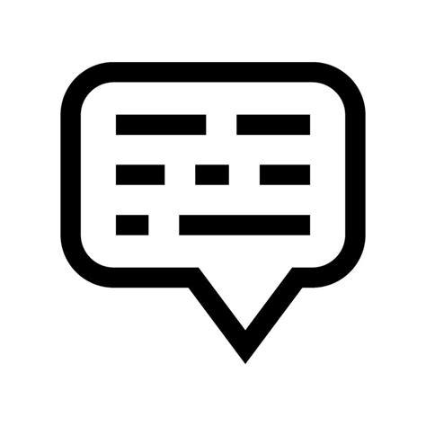 Subtitle Icon Vector Symbol Design Illustration 26221594 Vector Art At