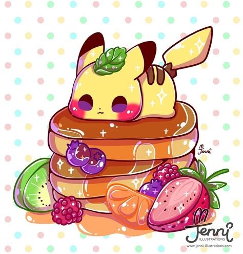 Pancakes Anyone Pika Pika Pancakes Fruitpancake