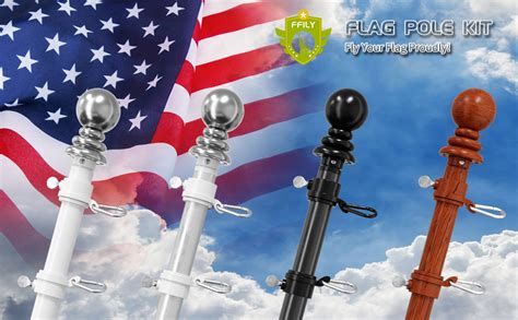 6 Ft Flag Poles For 3x5 Flags Outdoor Flag Pole For