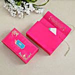 Golden Red Thread Rakhi And Kaju Katli Box Singapore Gift Golden Red