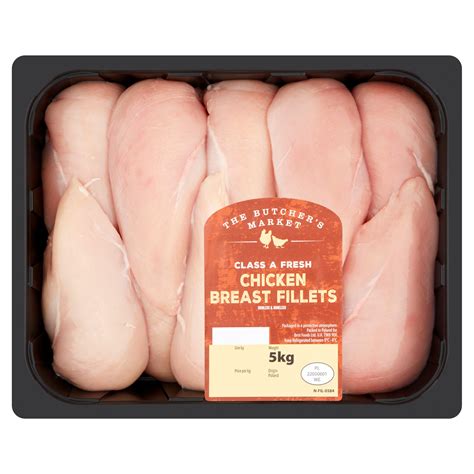 The Butchers Market Chicken Breast Fillets 5kg Chicken And Turkey Iceland Foods