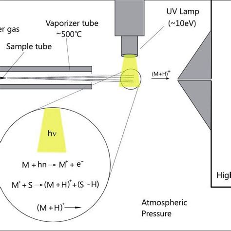 Schematic Representation Of Atmospheric Pressure Photo Ionization Process Download Scientific