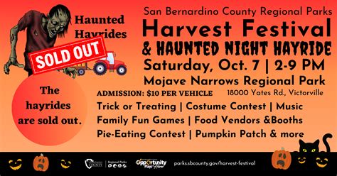 Mojave Narrows Harvest Festival & Haunted Hayride – Parks