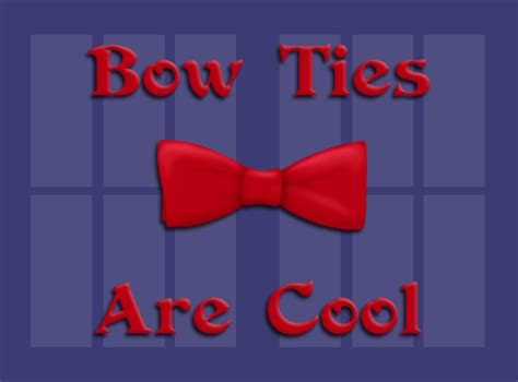 Bow Ties Are Cool Icon By Fangsandneedles On Deviantart