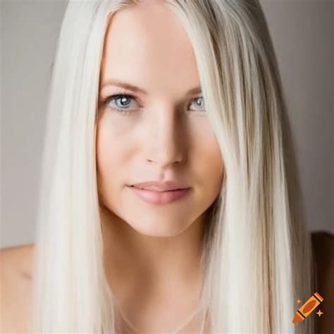 Swedish Young Woman With Platinum Blonde Hair And Pale Skin On Craiyon