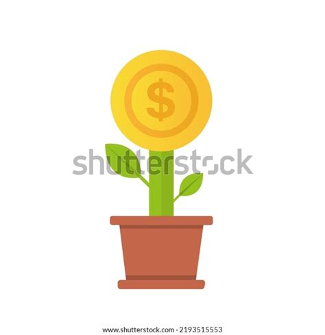 Money Tree Leaves On White Background Stock Vector Royalty Free