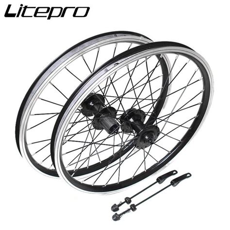 Litepro 20 Inch 406 Folding Bike Casette Wheelset Disc V Brakes F100mm