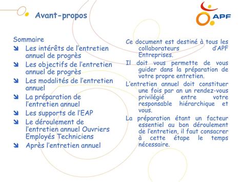 Ppt Lentretien Annuel De Progr S Guide Lusage Des Collaborateurs