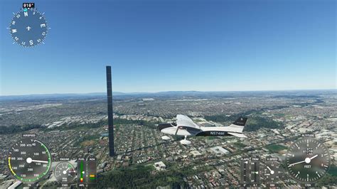 Visiting The Melbourne Monolith From Essendon Airport Ymen In Flight