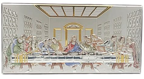 Leonardo Da Vinci The Last Supper Multicolor Icon Plaque In Etsy