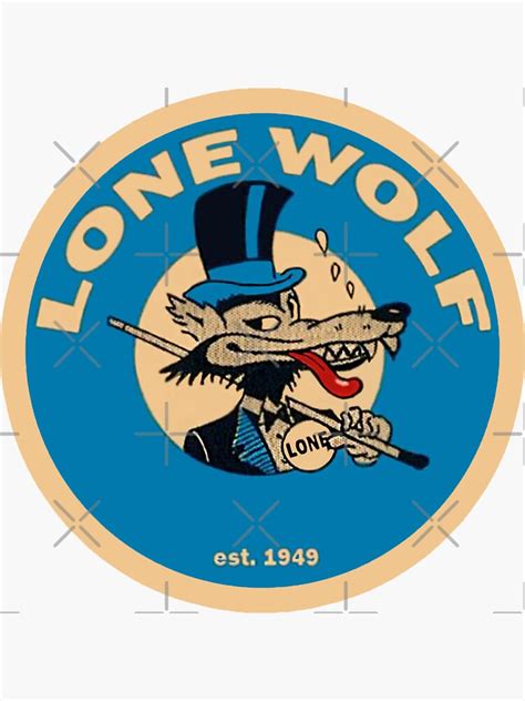 Lone Wolf Vintage Travel Decal Rat Rod 00580 Sticker For Sale By