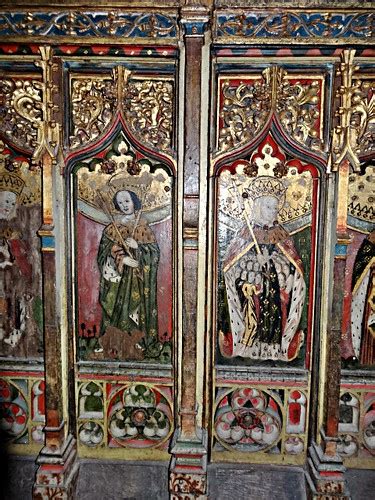 Suffolk Eye St Edmund St Ursula C1480 Chancel Screen Jmc4