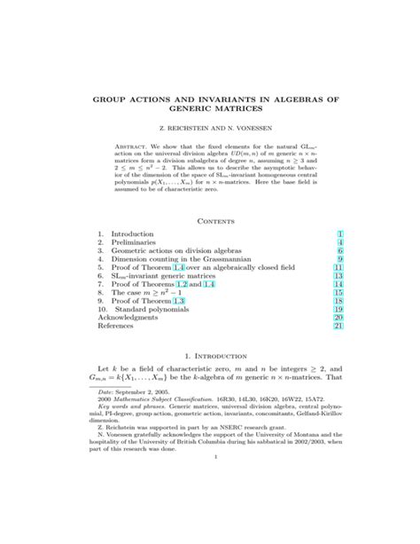 Group Actions And Invariants In Algebras Of Generic Matrices