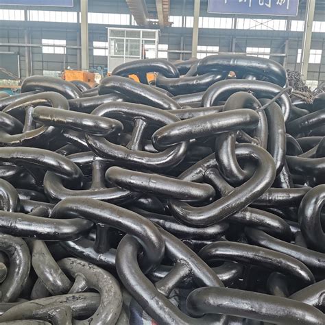 South Korea Stud Link Anchor Chain Cable With Dnv Bv Nk Lr Ccs Kr Abs