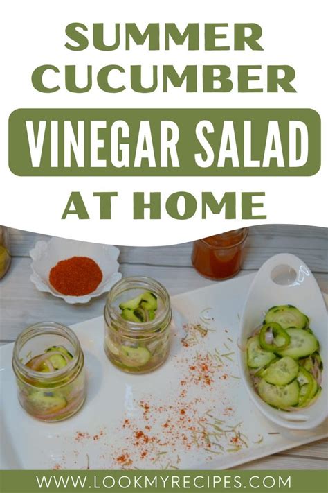 Summer Cucumber Vinegar Salad Recipe In Easy Cucumber Salad