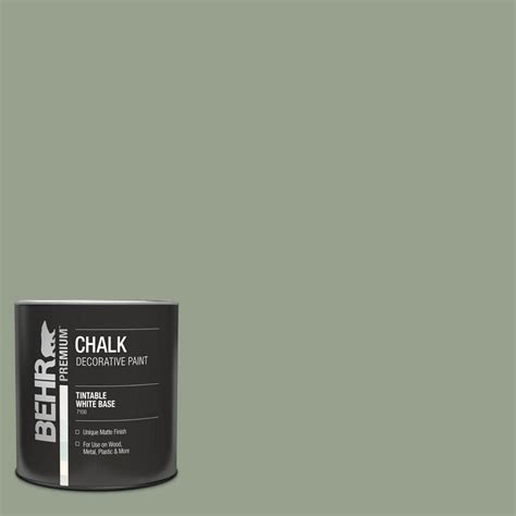 Behr Qt N Bitter Sage Interior Chalk Finish Paint The