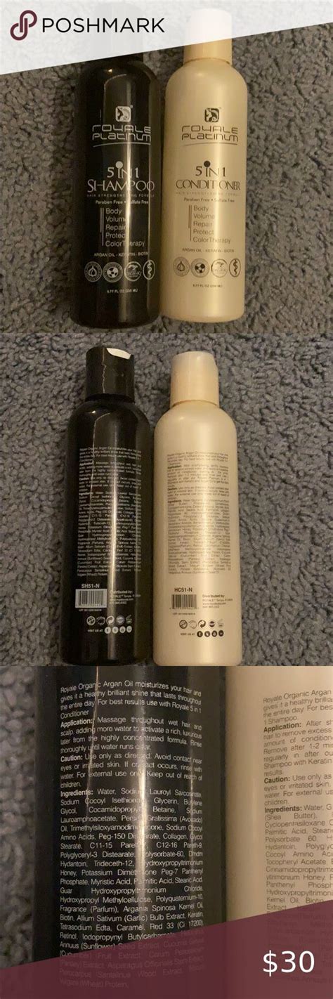 Royale Platinum In Shampoo And Conditioner Paraben Free Products