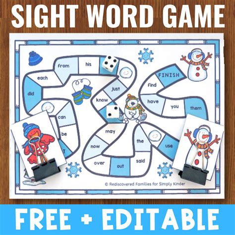 Sight Words Games Kindergarten