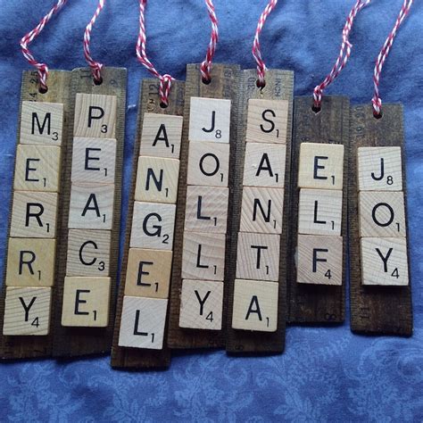 Scrabble Christmas Ornaments Etsy