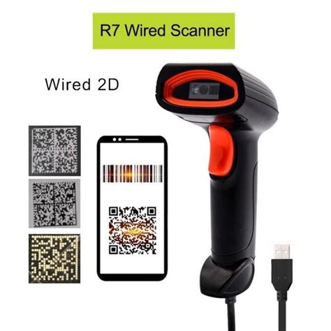 Scanner De Codes Barres Portable Sans Fil Bluetooth D D Qr Code